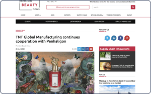 TNT Global Manufacturing continues cooperation with PenhaligonNews