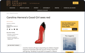 Carolina Herrera’s Good Girl sees redNews