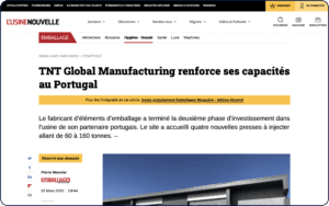 TNT Global Manufacturing expands capacity in PortugalNews
