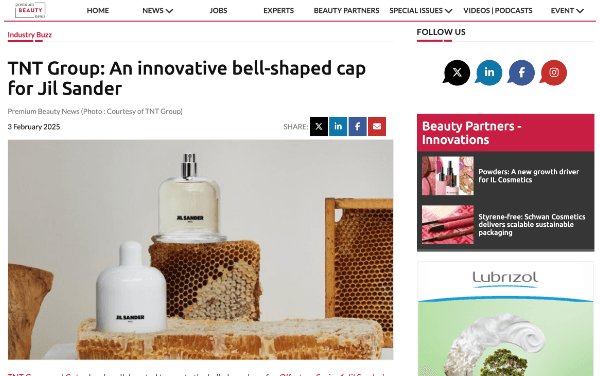 TNT Group: An innovative bell-shaped cap for Jil SanderNews